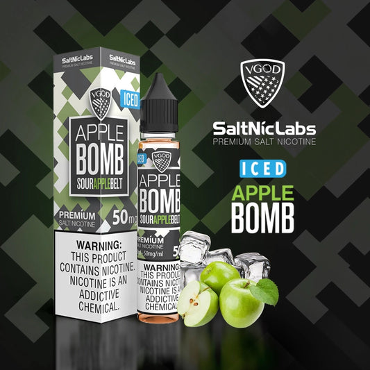 VGOD Iced Apple Bomb 50mg/30ml – Salt Nic