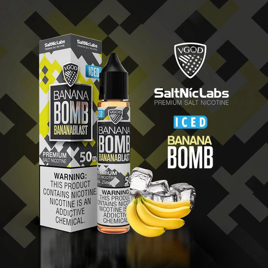 VGOD Iced Banana Bomb  50mg/30ml– Salt Nic