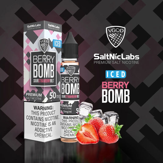 VGOD Iced Berry Bomb 50mg/ 30ml – Salt Nic