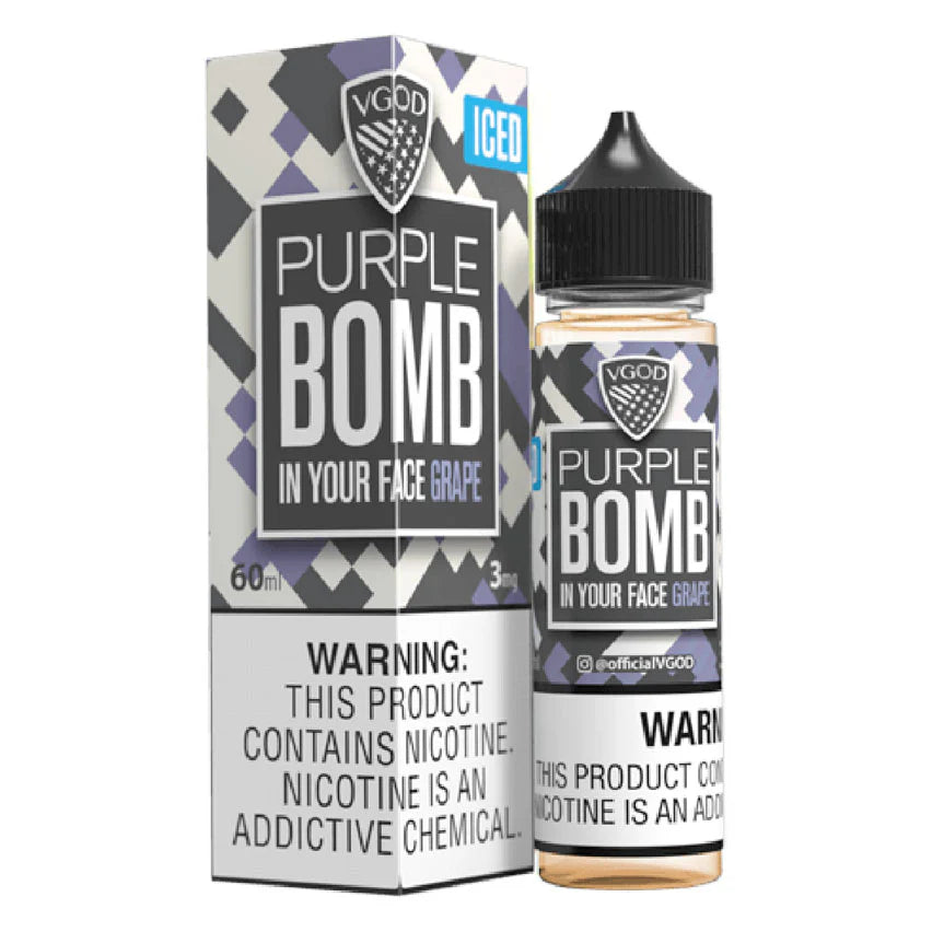 VGod E-Liquid - Iced Purple Bomb - 3mg/- 60ml