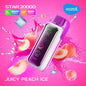 VOZOL Star Juicy Peach Ice 20000 Puffs Disposable Vape in Uganda.