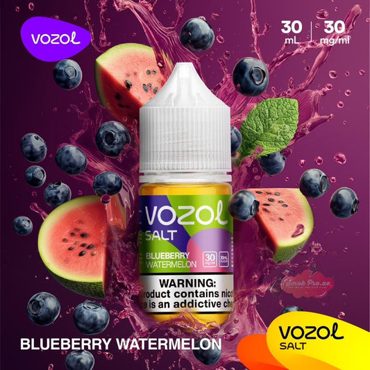 Vozol Saltnic 30mg/ 30ml  Blueberry Watermelon E-liquid.