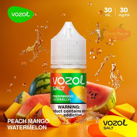 Vozol Saltnic 30mg/ 30ml Peach Mango Watermelon E-liquid.