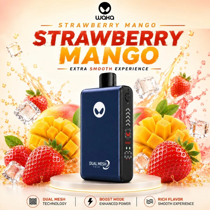 Waka Blade Strawberry Mango 50000 Puffs Disposable Vape In Kampala
