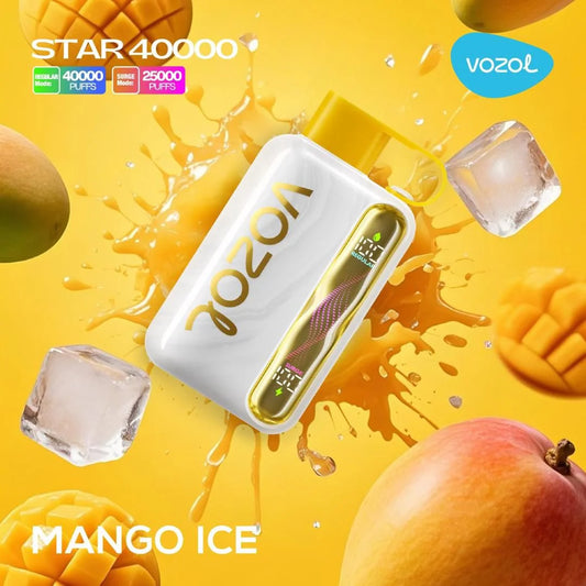 Vozol Star 40,000 Mango Ice Disposable.