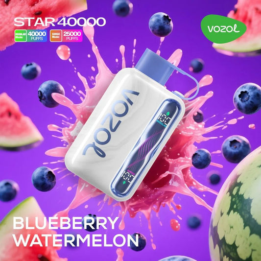 Vozol Star 40,000 Blueberry Watermelon Disposable.