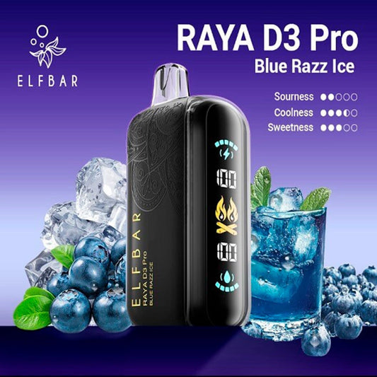 ELF BAR RAYA D3 Pro - Bluerazz Ice