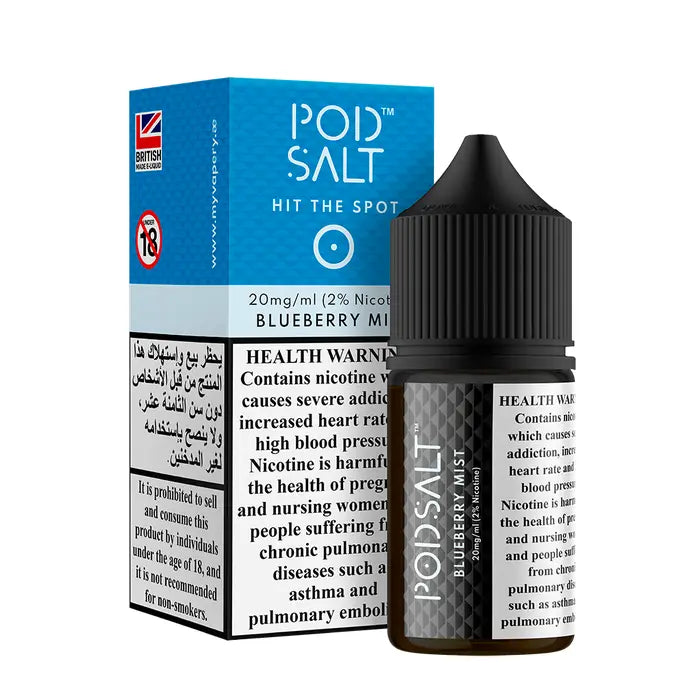 Pod Salt Blueberry Mist 30ml Nicotine Salt E-Liquid  - 20mg