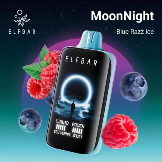 Elf bar Moon Night Blue Razz ice 40000 puffs
