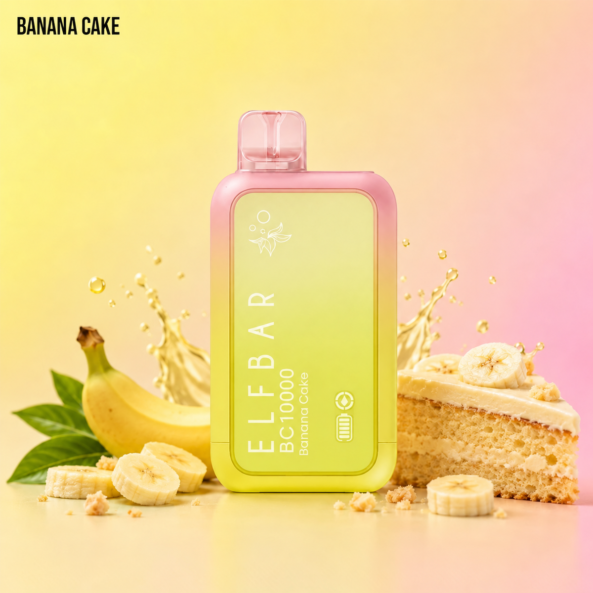 ELFBAR  BC10000 Banana Cake Disposable Vape.