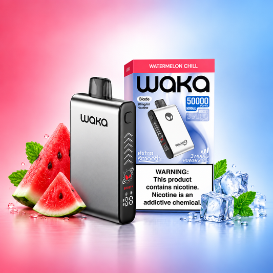 Waka Blade Watermelon Chill 50000 Puffs Disposable Vape In Kampala.