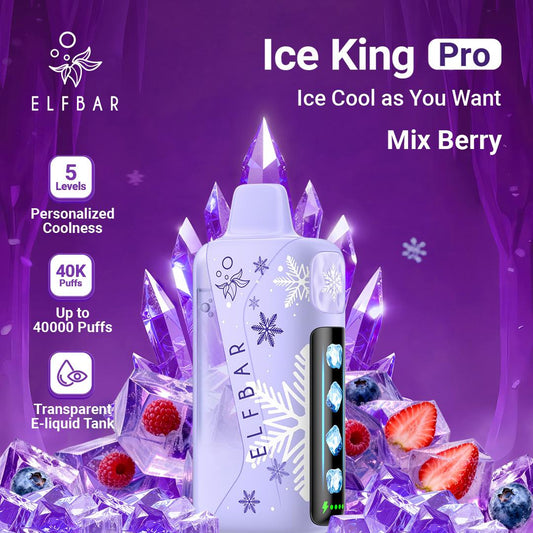 ELFBAR Ice King Pro Mixed Berry 40000 Puffs.