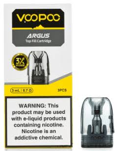 VooPoo Argus Top Fill Replacement Pods – 3ml XL – 3 pcs By Argus