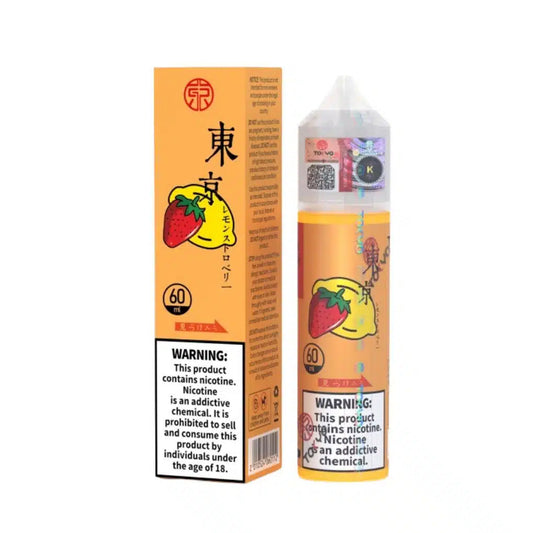 Tokyo Iced Lemon Strawberry 3mg/ml- 60ml E liquid.