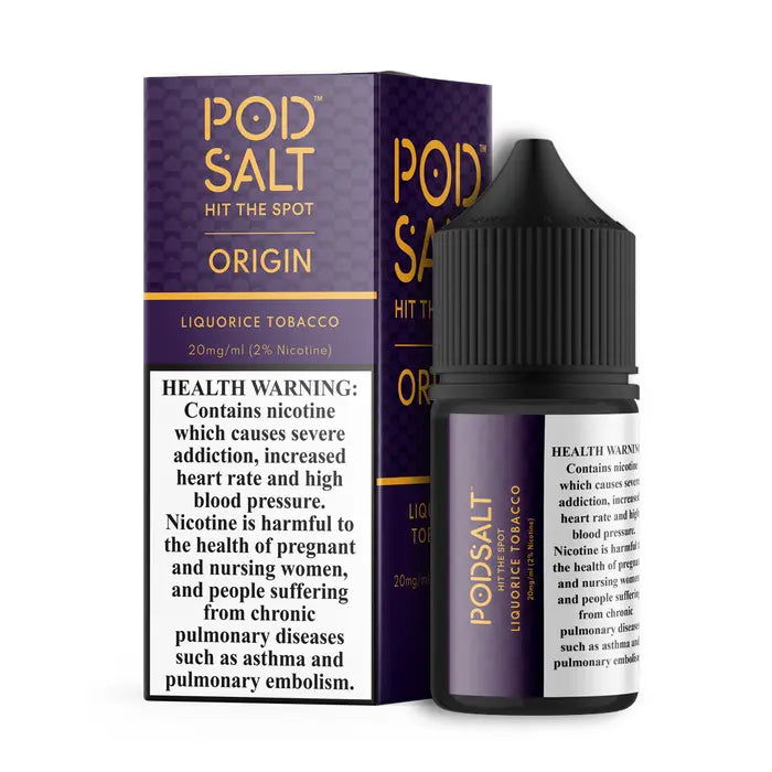 Pod Salt Origin Liquorice Tobacco 20mg/ml-30ml