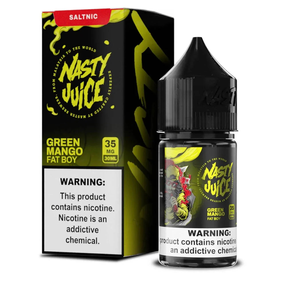 Nasty Juice  E-liquid Green Mango Fatboy 35mg/ml- 30ml.  vape In Uganda.