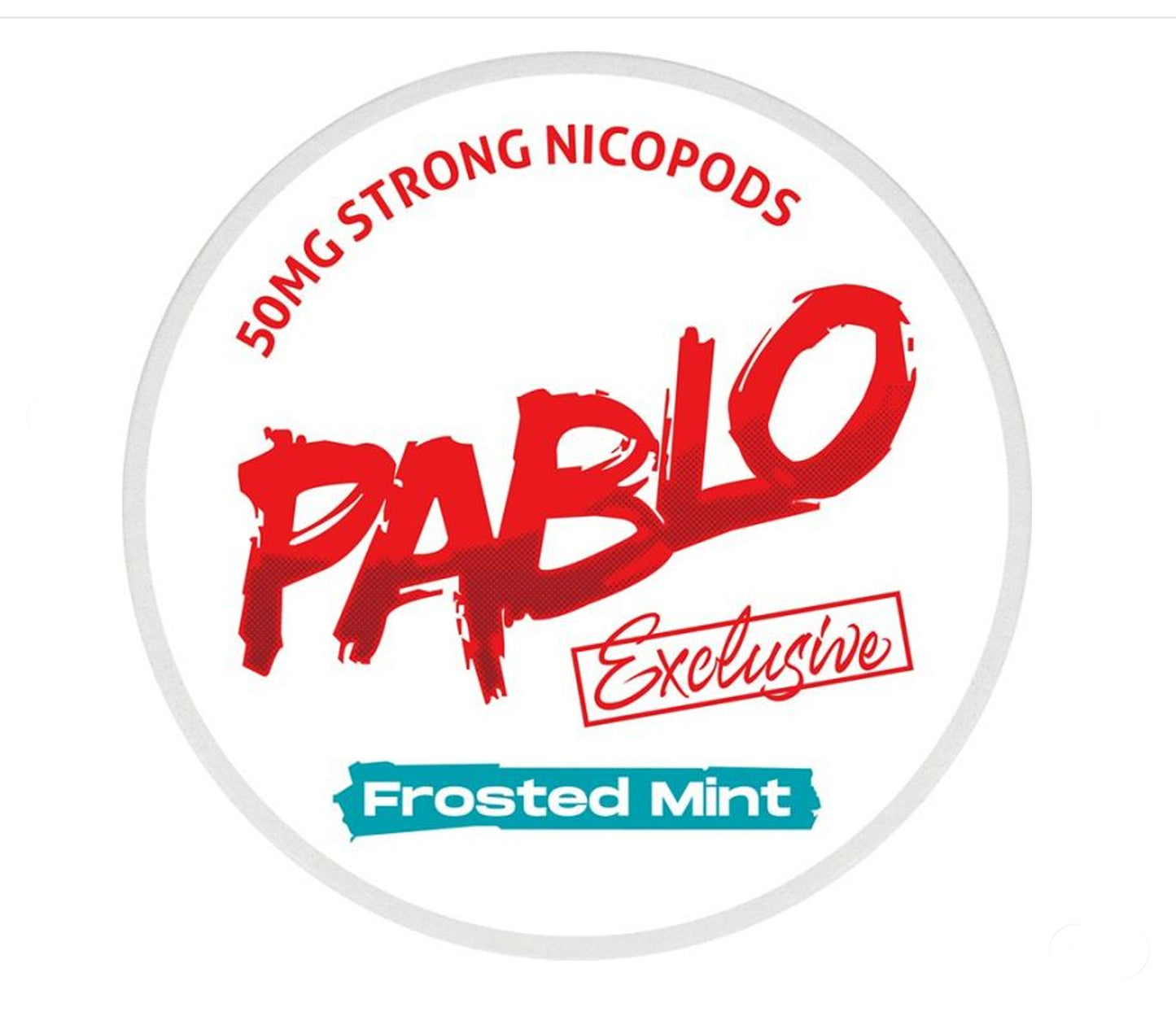 Pablo Exclusive Frosted Mint nicotine pouches in Uganda.