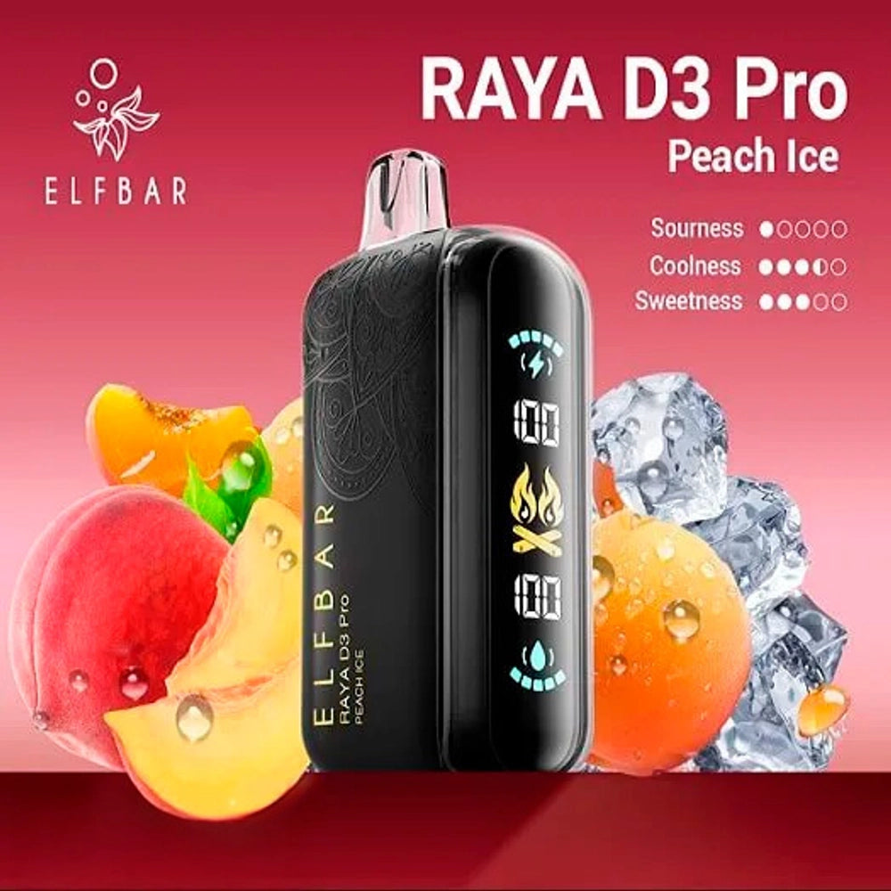 ELF BAR RAYA D3 Pro - Peach Ice