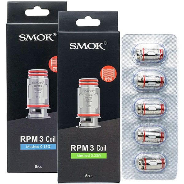 Smok RPM 3 Coils 0.15ohm 0.23ohm Meshed Coil  Replacement Pack Of 5