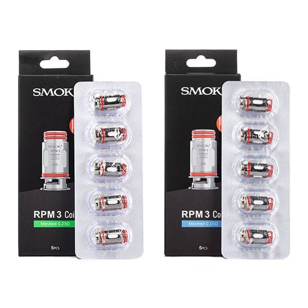 Smok RPM 3 Coils 0.15ohm 0.23ohm Meshed Coil  Replacement Pack Of 5