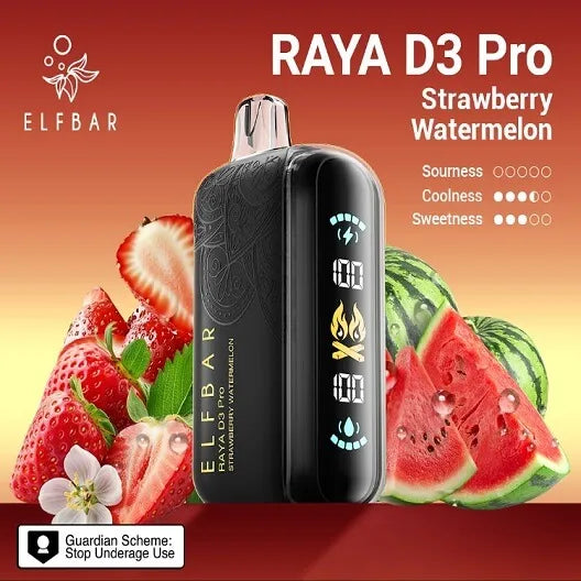 ELF BAR RAYA D3 Pro - Strawberry Watermelon 30,000 puffs