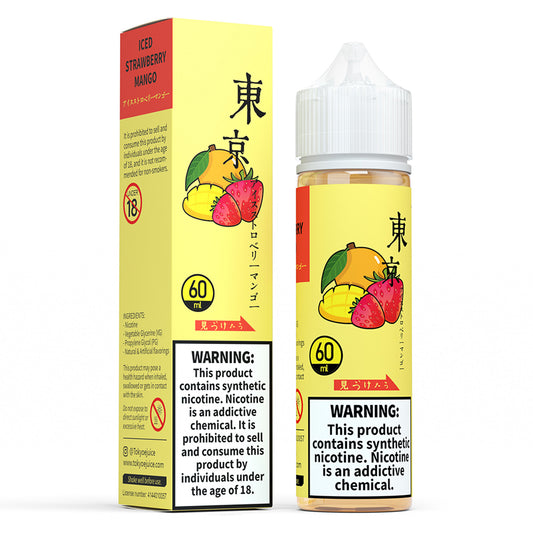 Tokyo Iced Strawberry Mango 3mg/ml- 60ml E liquid.