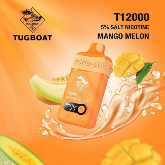 Tugboat T12,000 Mango Melon Disposable vape in Uganda.