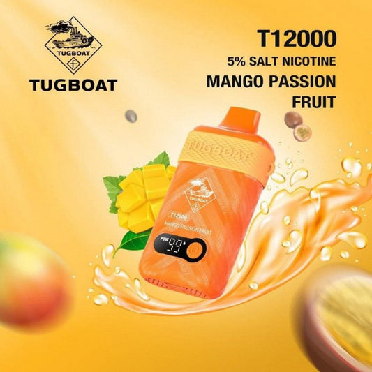 Tugboat T12,000 Mango Passion Fruit Disposable Vape in Uganda.