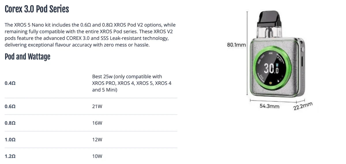 Vaporesso XROS 5 Nano Kit